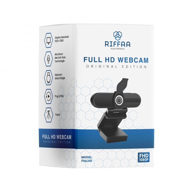 Webcam Full HD met statief en cover