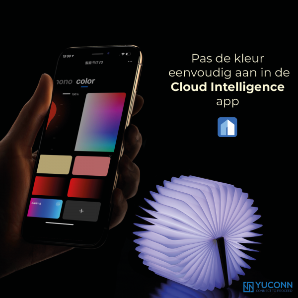 Boeklamp Leeslamp – Bediening via app