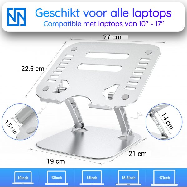 YUCONN Laptop houder 10 inch tot 17 inch